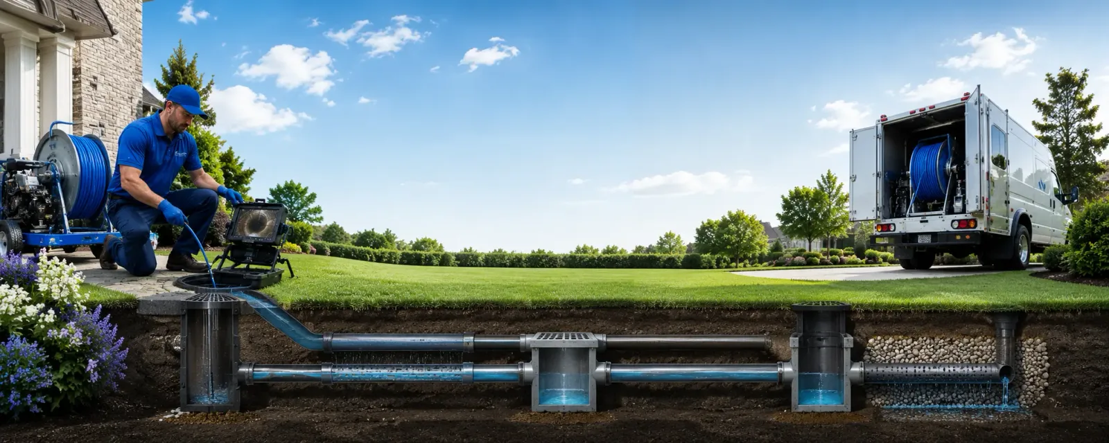 Outdoor drain cleaning information for Stanford, CA